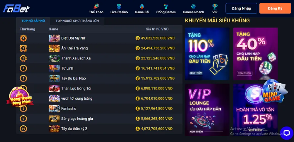 Tổng hợp khuyến mãi 98bet hấp dẫn